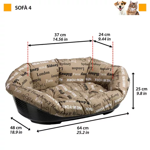 Ferplast SOFA 4 kutyafekhely cities