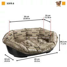 Ferplast SOFA 8 kutyafekhely cities