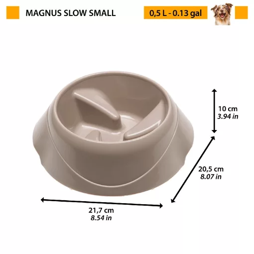 Ferplast Magnus Slow Small habzsolás gátló kutyatál - zöld
