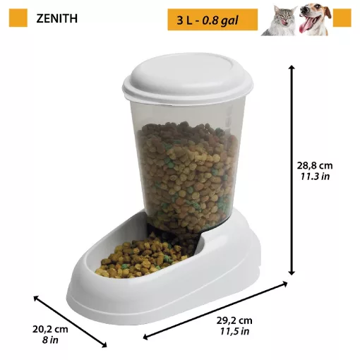 Ferplast Zenith 3literes önetető - fehér