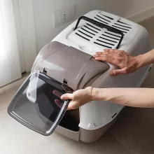 Ferplast Prima Cabrio Macska WC Szénfilteres - fekete