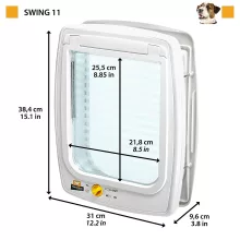 Ferplast Swing 11 kutyaajtó-Macskaajtó Barna
