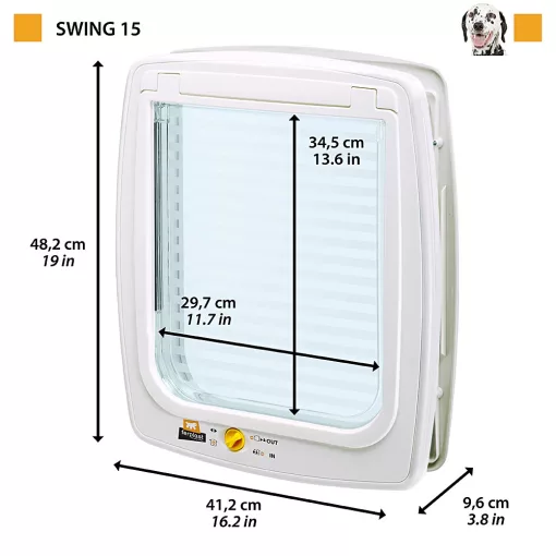Ferplast Swing 15 kutyaajtó-Macskaajtó Barna