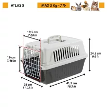 Ferplast Atlas 5 Puppy kisállatszállító box - kék