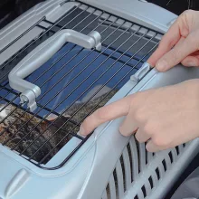 Ferplast Atlas 20 Open Deluxe kisállatszállító box - fekete