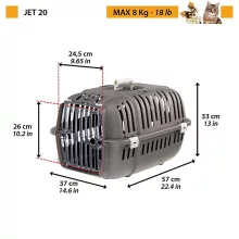 Ferplast Jet 10 szállító box - sárga