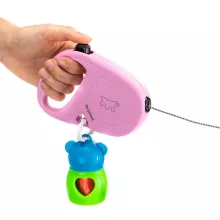 Ferplast Flippy ONE S Pink zsinóros automata póráz 4,5M/12kg