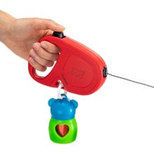 Ferplast Flippy ONE S Piros zsinóros automata póráz 4,5M/12kg