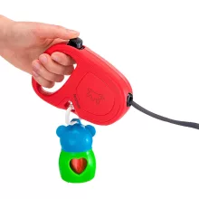 Ferplast Flippy ONE S Piros szalagos automata póráz 4M/15kg
