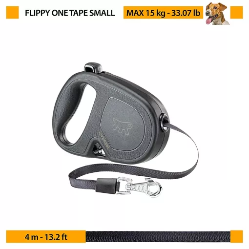 Ferplast Flippy ONE S Kék szalagos automata póráz 4M/15kg