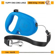 Ferplast Flippy ONE L Fekete zsinóros automata póráz 5M/35kg