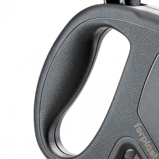 Ferplast Flippy ONE L Fekete szalagos automata póráz 5M/50kg