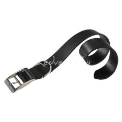 Ferplast Natural C15/35 Fekete Bőr nyakörv