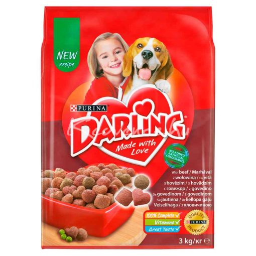 Darling Marhával és zöldségekkel száraz kutyatáp 3kg