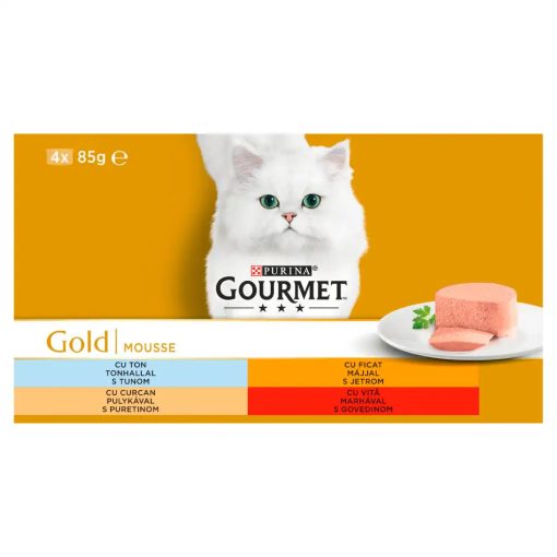 Gourmet Gold Pástétom nedves macskaeledel 4x85g