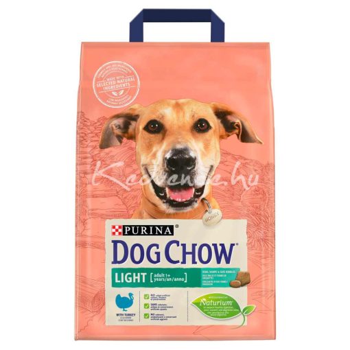 Dog Chow Light pulykával 2,5kg száraz kutyatáp