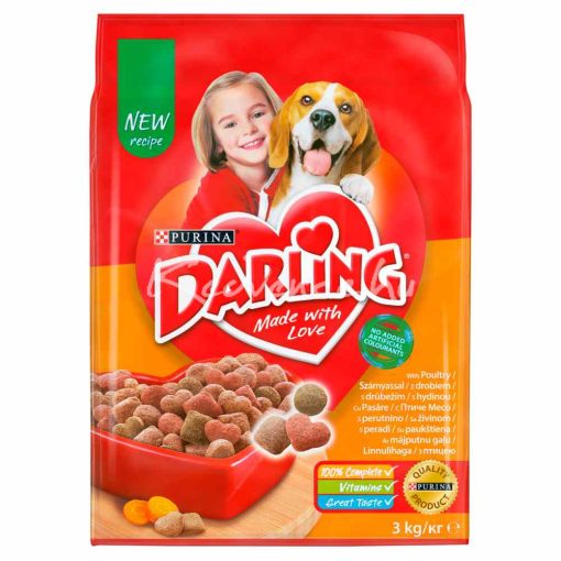 Darling Szárnyassal és zöldségekkel száraz kutyatáp 3kg