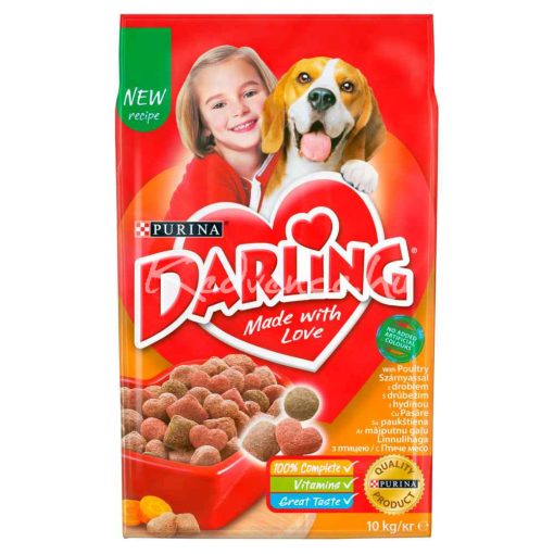 Darling Szárnyassal és zöldségekkel száraz kutyatáp 10kg