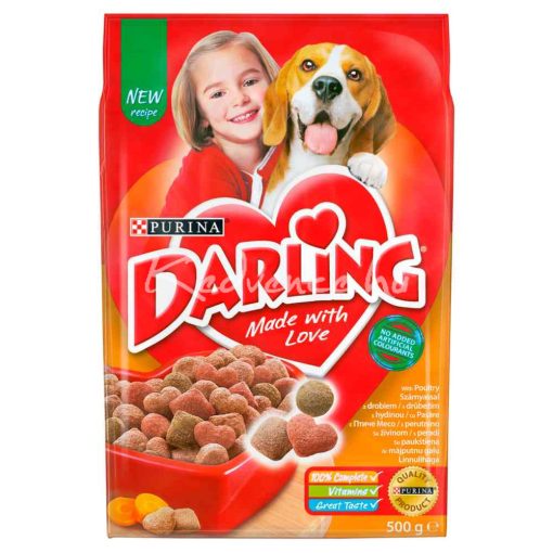 Darling Szárnyassal és zöldségekkel száraz kutyatáp 500g