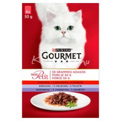   Gourmet Mon Petit Marha/Borjú/Bárány nedves macskatáp 6x50g