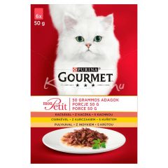   Gourmet Mon Petit Kacsa/Csirke/Pulyka nedves macskatáp 6x50g