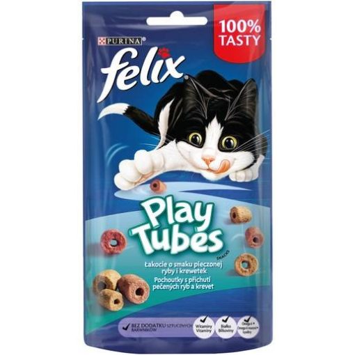 Felix Play Tubes Sült Halas macska jutalomfalat 50g