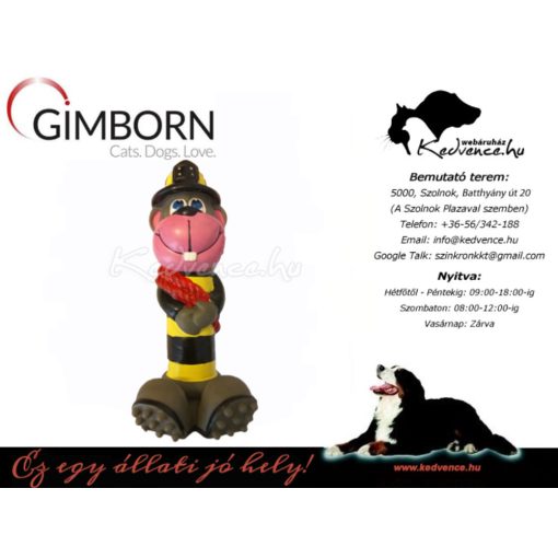 Gimborn-kutya-Játék-Sípolós-Tűzoltó-Kötéllel
