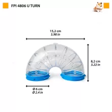 Ferplast U-alakú cső FPI4806