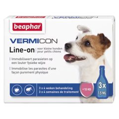 Beaphar Vermicon Spot-On S(-15kg) kutyának 3 pipetta