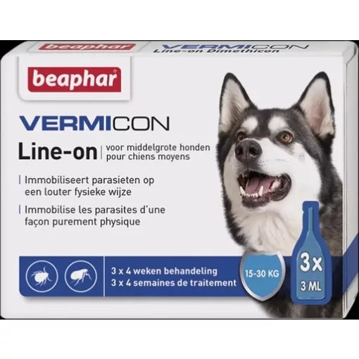 Beaphar Vermicon Spot-On M(15kg-30kg) kutyának 3 pipetta