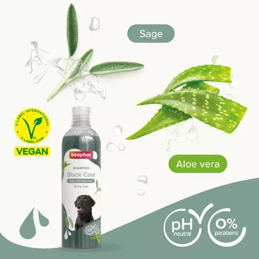 Beaphar kutya sampon fekete szőrű kutyának 250ml