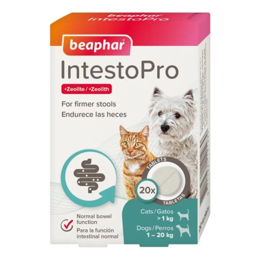Beaphar IntestoPro tabletta S kistestű kutyáknak és macskáknak 20db