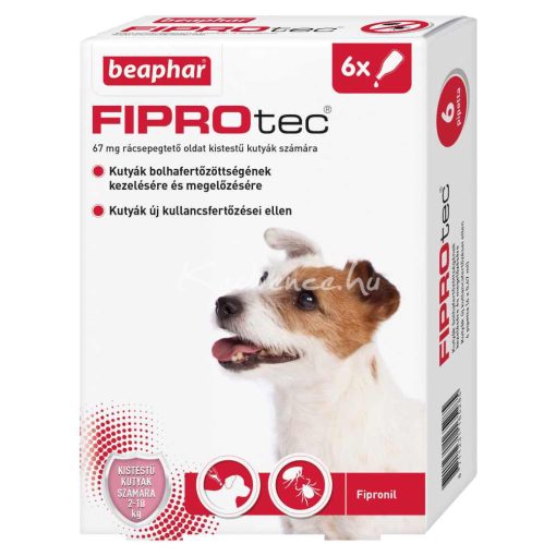 Fiprotec Spot On kutya 2-10kg 6 pipetta