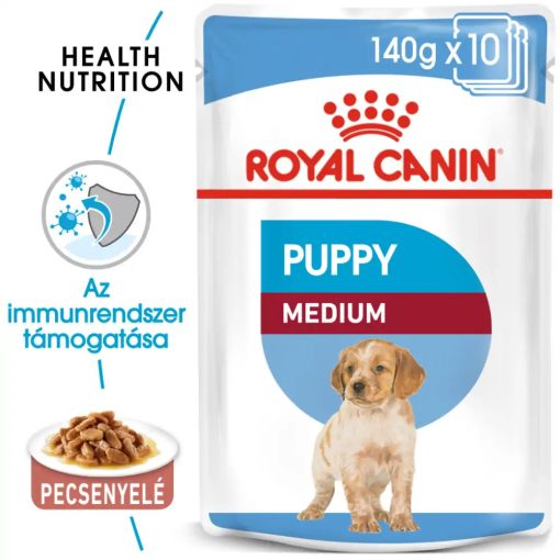 Royal Canin Medium Puppy 10x140g nedves kutyatáp