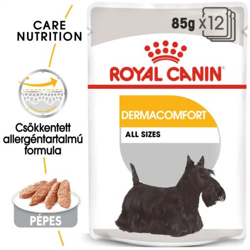 Royal Canin DERMACOMFORT 12x85g nedves kutyaeledel