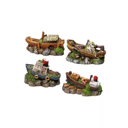 NOBBY 28225 DEKOR KIS HAJÓ 9-10cm