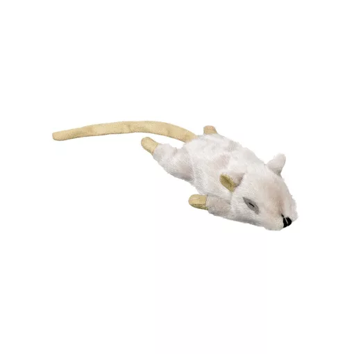 NOBBY 67564 PLÜSS EGÉR Fehér 14,5cm macskamentával