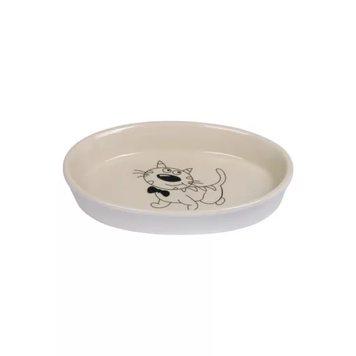 NOBBY 73637 KERÁMIA TÁL CICÁNAK 120 ML ovális
