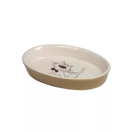 NOBBY 73638 KERÁMIA TÁL CICÁNAK 120 ML ovális