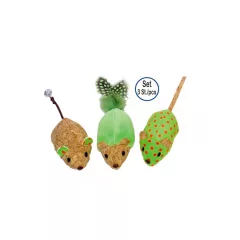 NOBBY 80267 CICAJÁTÉK EGÉR 3 DB-OS