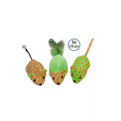 NOBBY 80267 CICAJÁTÉK EGÉR 3 DB-OS