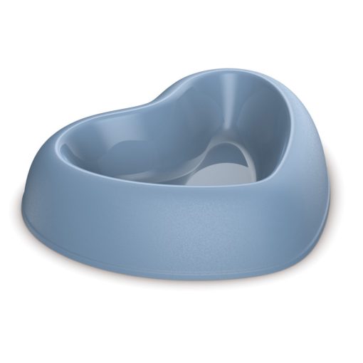 Georplast szív alakú tál M 21,5x18cm matt kék