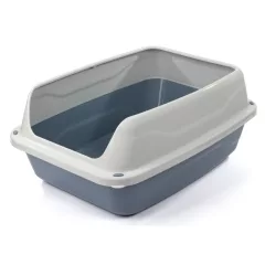 Macska WC magasított kerettel 56x40x24cm kék [12]