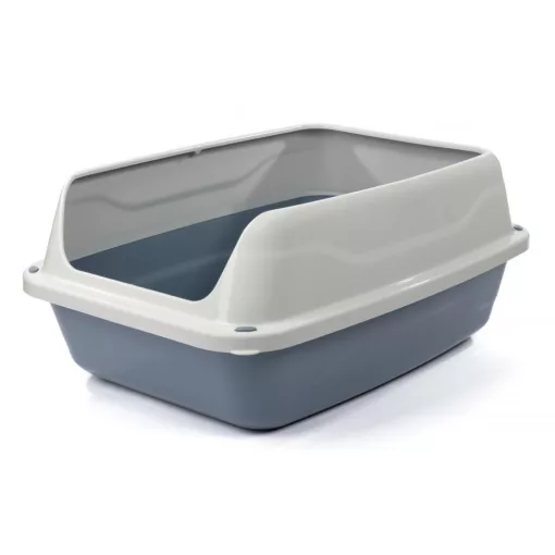 Macska WC magasított kerettel 56x40x24cm kék [12]