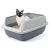 Macska WC magasított kerettel 56x40x24cm kék [12]