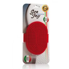 Rövid fogú fürdető kesztyű 17x11x2cm piros