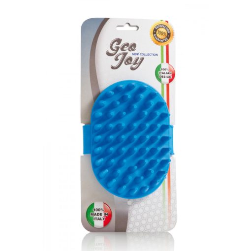 Hosszú fogú fürdető kesztyű 17x17x4cm kék