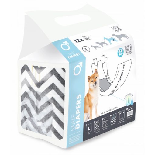 M-PETS kutya nadrágpelenka kan L 8-15kg 12db