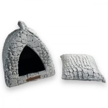 M-PETS macskabújó plüss sátor Snake 37x37x37cm kígyómintás