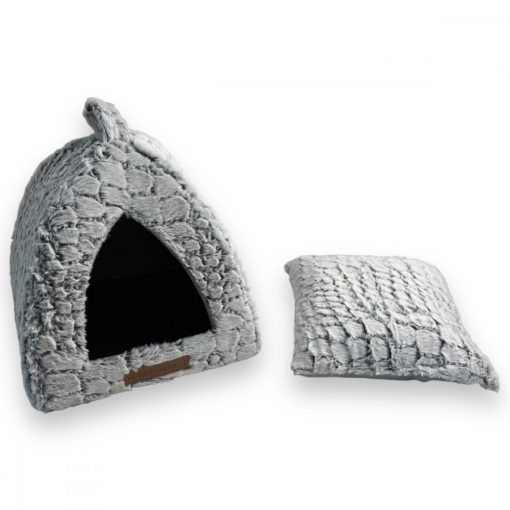 M-PETS macskabújó plüss sátor Snake 37x37x37cm kígyómintás